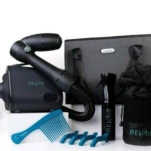 REVAIR Women Hair Dryer & Styling Kit in Black and Teal